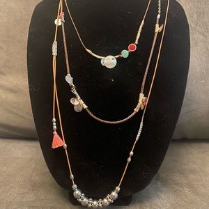 Set of 3 Anthropologie necklaces